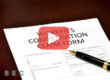 Workers compensatino form. Red plat buttom overlay. SEC logo.